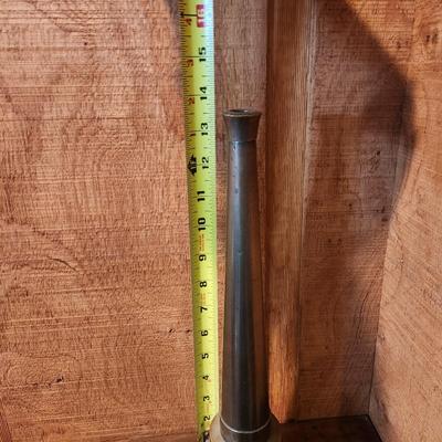 Vintage Large Firefighter Brass Fire Water Hose Nozzle
