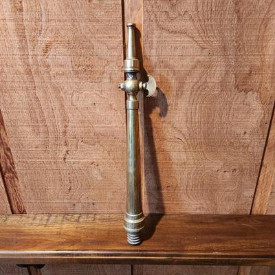 Vintage Large Brass Fire Hose Nozzle 18" A.J. Morse & Sons Boston