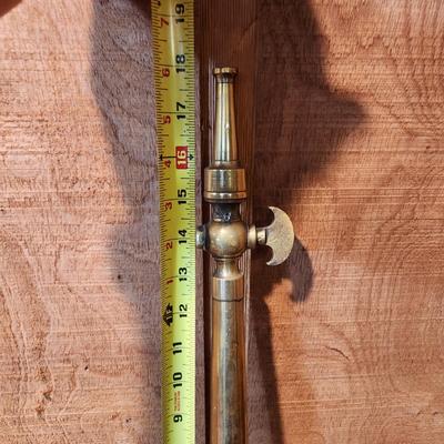 Vintage Large Brass Fire Hose Nozzle 18" A.J. Morse & Sons Boston