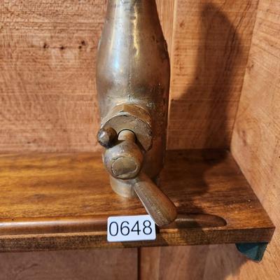 Vintage Brass Fire Water Hose Nozzle Pyrene Mfg. Co. Newark N.J. NS 1 1/4