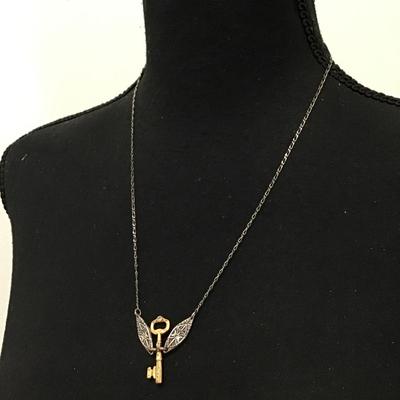 Vintage Alex and Ani key, necklace unique