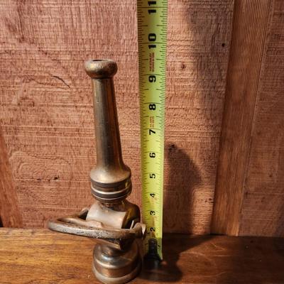 Vintage Brass Fire Hose Nozzle 9.5" ALFCO Fire Truck