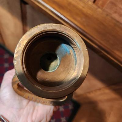 Vintage Brass Fire Hose Nozzle 9.5" ALFCO Fire Truck