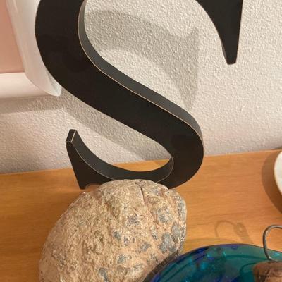 Unique brass bells with blue dish and more