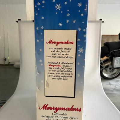 Sale Photo Thumbnail #438: Charming lighted and animated Mrs. Claus figure by Merrymakers. A great collectible piece for holiday décor. In original box, plastic window has wear.