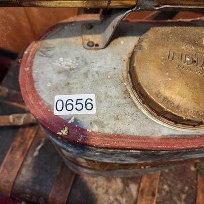 Vintage Indian Brand Fire Fighter Back Tank for Fighting Brush Forest Fire