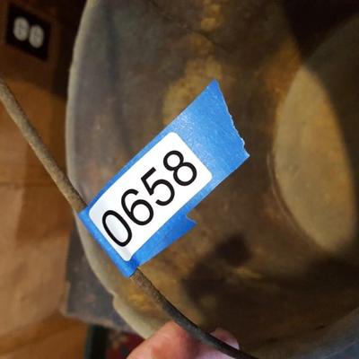 Vintage Wood Fire Pail Bucket