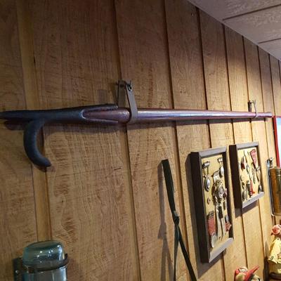 Vintage Firefighter Fireman Pike Pole 78"