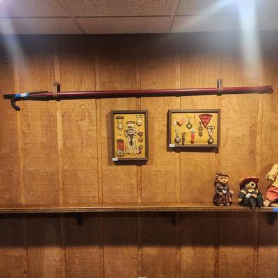 Vintage Firefighter Fireman Pike Pole 78"