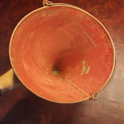 Fire Bucket Cone w handle B&O RR Baltimore & Ohio Railroad 12" Dia X 16" Long includes ring