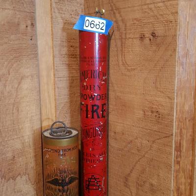 Lot of 3 Vintage Stick Fire Extinguisher