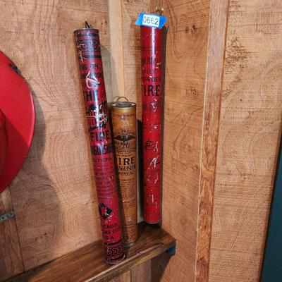 Lot of 3 Vintage Stick Fire Extinguisher