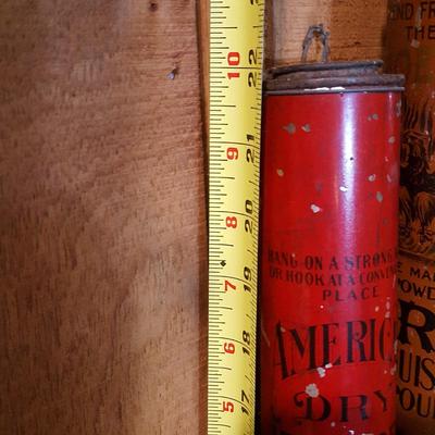 Lot of 3 Vintage Stick Fire Extinguisher