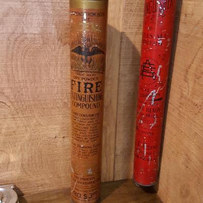 Lot of 3 Vintage Stick Fire Extinguisher