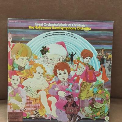 Lot 192F: Christmas Vinyl Record Collection w/ Royal Doulton Christmas Plate