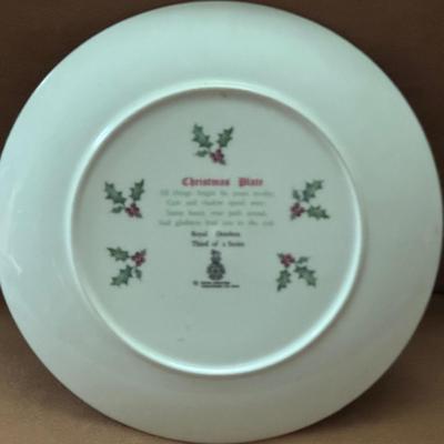 Lot 192F: Christmas Vinyl Record Collection w/ Royal Doulton Christmas Plate
