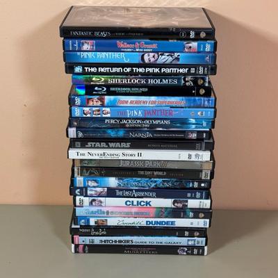 Lot 195D: DVD Collection: Click, Corpse Bride, Charlie and the Chocolate Factory & More