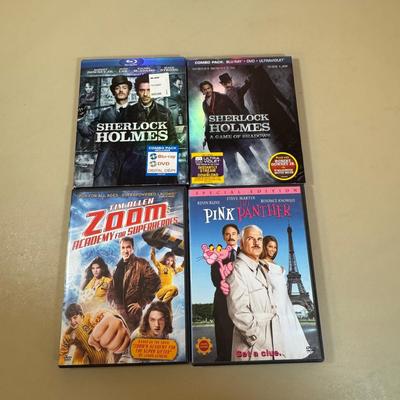 Lot 195D: DVD Collection: Click, Corpse Bride, Charlie and the Chocolate Factory & More