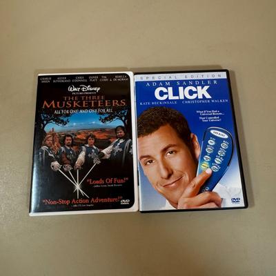Lot 195D: DVD Collection: Click, Corpse Bride, Charlie and the Chocolate Factory & More