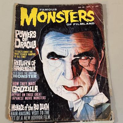 Lot 196D: Vintage Monster Magazine & Thriller DVD Collection