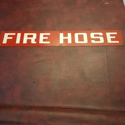 Double Sided Fire Hose Sign