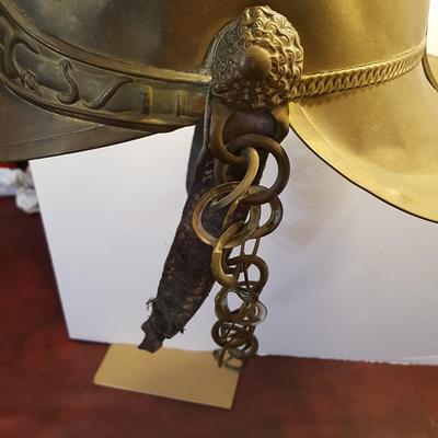 Vintage Metal Rider & Bell Maker Fireman Helmet New South Wales Fire Brigade