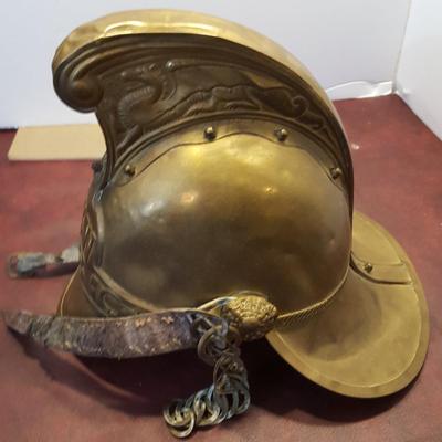Vintage Metal Rider & Bell Maker Fireman Helmet New South Wales Fire Brigade