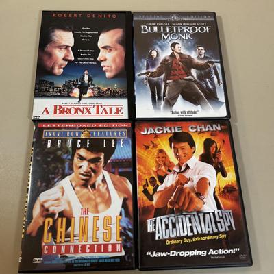 Lot 198D: DVD Collection: Jackie Chan, Mr & Mrs Smith, Tuxedo & More