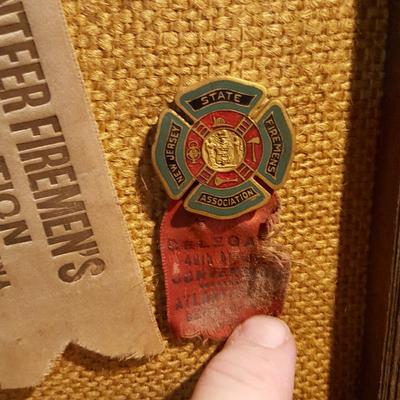 Collection of Antique Fire Dept. Medals Pins,