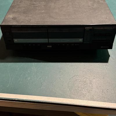 Lot 212B: Kenwood Stereo Cassette Deck KX-56W, Cassette Drawer & Collection of Cassette Tapes