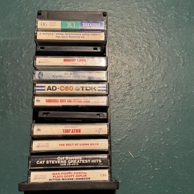 Lot 212B: Kenwood Stereo Cassette Deck KX-56W, Cassette Drawer & Collection of Cassette Tapes