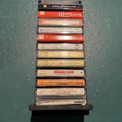 Lot 212B: Kenwood Stereo Cassette Deck KX-56W, Cassette Drawer & Collection of Cassette Tapes
