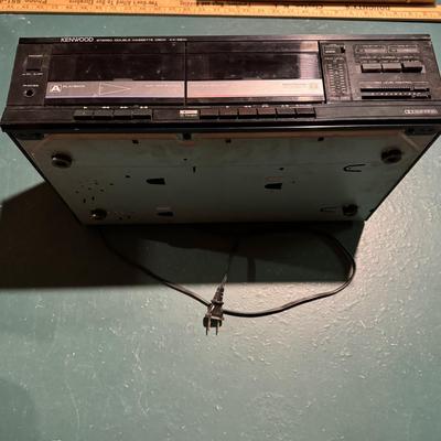 Lot 212B: Kenwood Stereo Cassette Deck KX-56W, Cassette Drawer & Collection of Cassette Tapes