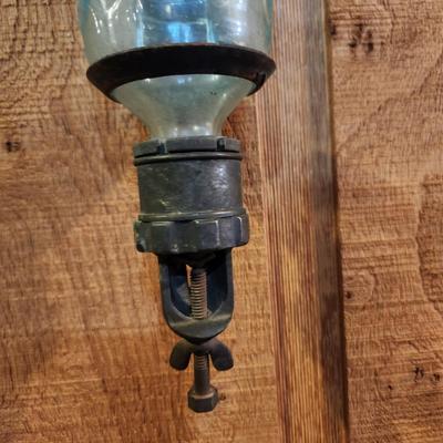 Glass Bottle Fire Extinguisher w wall Holder