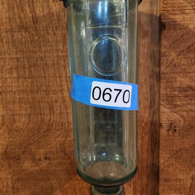 Glass Bottle Fire Extinguisher w wall Holder
