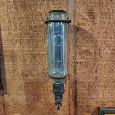 Glass Bottle Fire Extinguisher w wall Holder