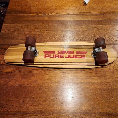 Vintage Sims Pure Juice Skateboard ASC 430 Trucks Stoker Wheels