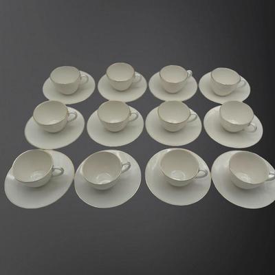 Sale Photo Thumbnail #332: Lenox 12 saucers and 12 teacups