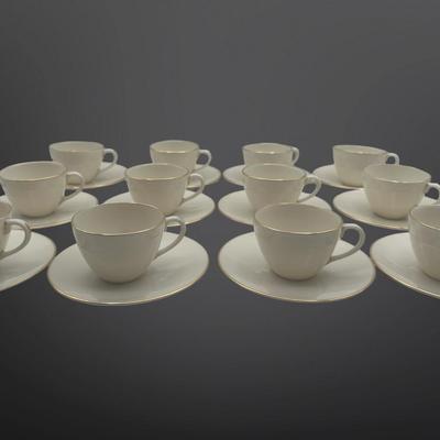Sale Photo Thumbnail #333: Lenox 12 saucers and 12 teacups