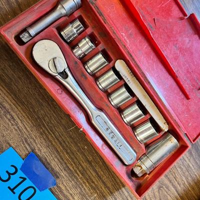 Lot 310 Socket set & wrenches