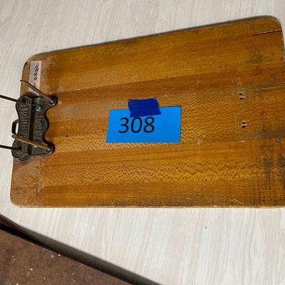 Lot 308. Vintage clip board’s & accounting book