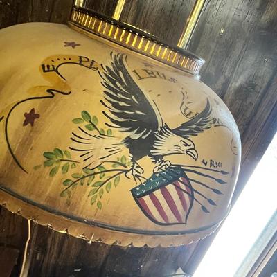Lot 311 Vintage Early American Pole Lamp