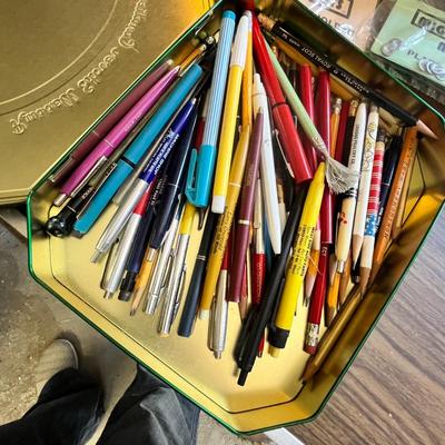 Lot 317 Tin boxes full