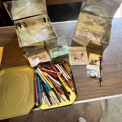 Lot 317 Tin boxes full