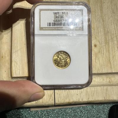 1903 Liberty $2.50 Gold NGC MS66