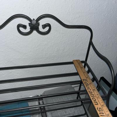 Sale Photo Thumbnail #23: Longaberger brand 2 tier metal shelf - see pics for measurements