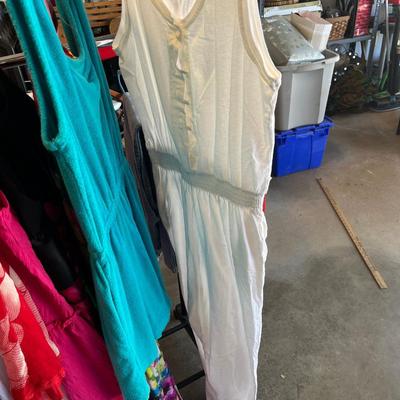 Sale Photo Thumbnail #205: Several dresses, nightgowns, and vintage rompers
