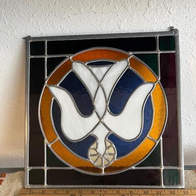 Sale Photo Thumbnail #227: Stained glass - see pics for measurement