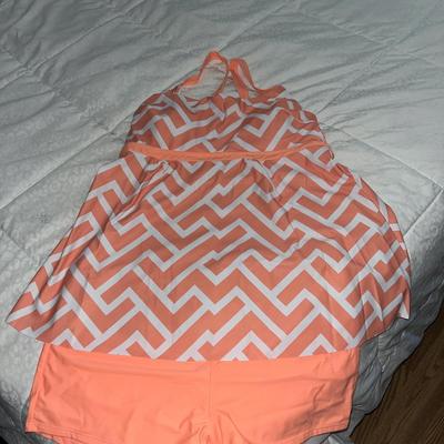 Sale Photo Thumbnail #252: Sherbet colored new 2 piece swimsuit size large