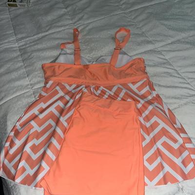 Sale Photo Thumbnail #253: Sherbet colored new 2 piece swimsuit size large
